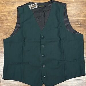 Forest Green Men's suit Vest size XL